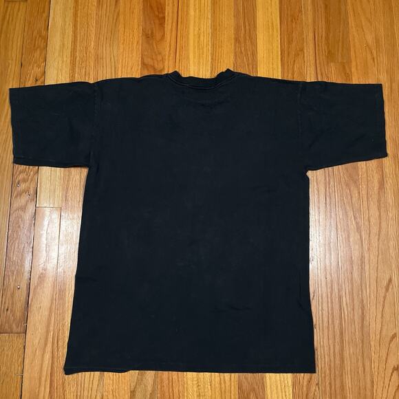 Vintage 90s United We Stand T-Shirt Large Black USA Flag Eagle SingleStitch Flaw - Picture 8 of 8